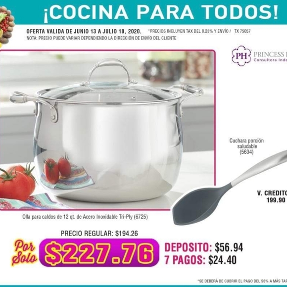 Olla para caldo acero inoxidable Tri-Ply